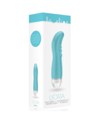 Vibromasseur avec strie turquoise point G multivitesse 